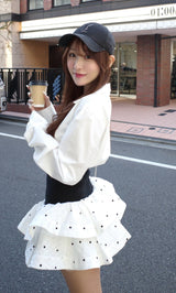 モデル：156cm（着用サイズ：FREE　着用カラー：WHT）