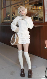 モデル：155cm（着用サイズ：FREE　着用カラー：WHT）