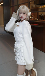 モデル：155cm（着用サイズ：FREE　着用カラー：WHT）