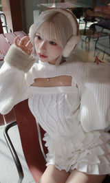 モデル：155cm（着用サイズ：FREE　着用カラー：WHT）