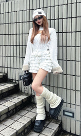 モデル：158cm（着用サイズ：FREE　着用カラー：WHT）