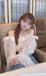 モデル：158cm（着用サイズ：FREE　着用カラー：WHT）