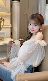 モデル：158cm（着用サイズ：FREE　着用カラー：WHT）