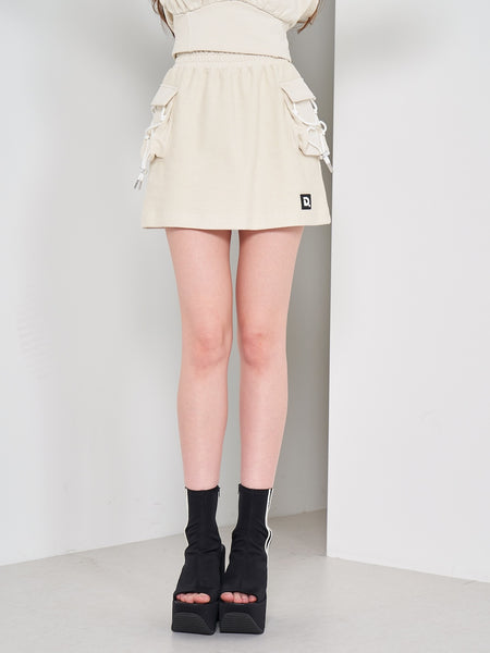 Lined Sweat Miniskirt
