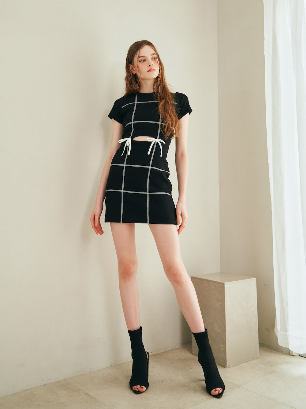 ステッチリボンリブミニワンピース – Darich (ダーリッチ)