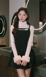 モデル：165cm（着用サイズ：FREE　着用カラー：BLK）