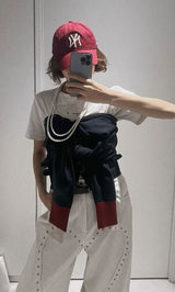 モデル：161cm（着用サイズ：FREE　着用カラー：NVY）