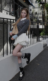 モデル：163cm（着用サイズ：FREE　着用カラー：C-GRY）