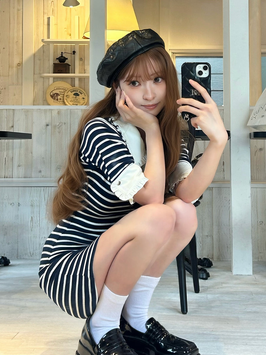 モデル：161cm（着用サイズ：FREE　着用カラー：NVY）