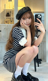 モデル：161cm（着用サイズ：FREE　着用カラー：NVY）