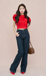 モデル：164cm（着用サイズ：FREE　着用カラー：RED）
