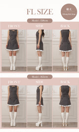 モデル：158cm/163cm（着用サイズ：F-L　着用カラー：GRY）