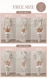 モデル：161cm/165cm（着用サイズ：FREE　着用カラー：L-GRY）