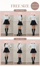 モデル：161cm/165cm（着用サイズ：FREE　着用カラー：BLK）