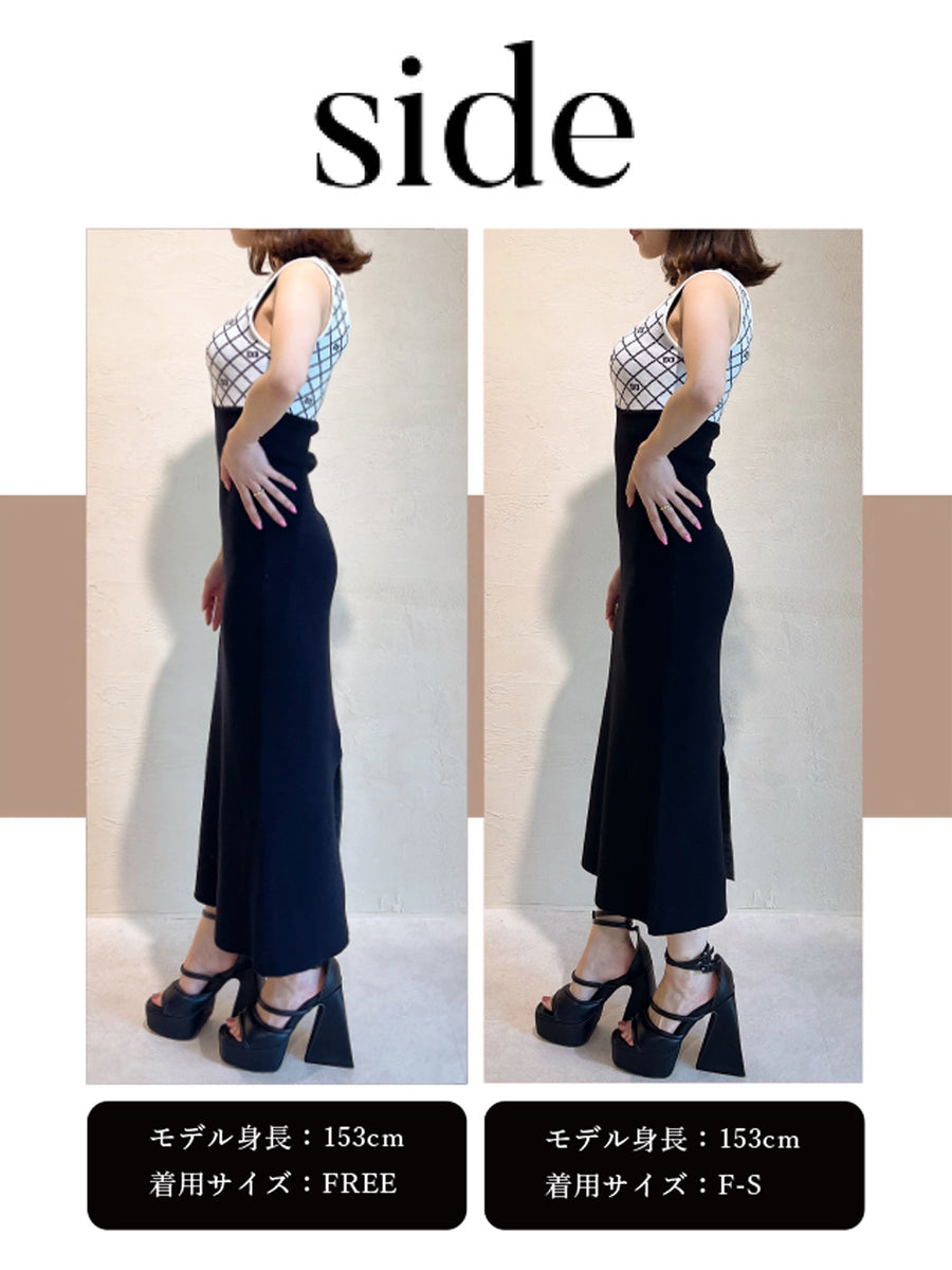 モデル：153cm（着用サイズ：F-S/FREE　着用カラー：BLK）