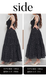 モデル：148cm（着用サイズ：F-S/FREE　着用カラー：BLK）