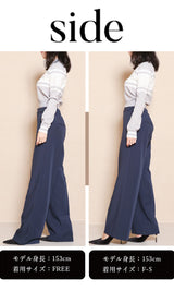 モデル：153cm（着用サイズ：F-S/FREE　着用カラー：NVY）