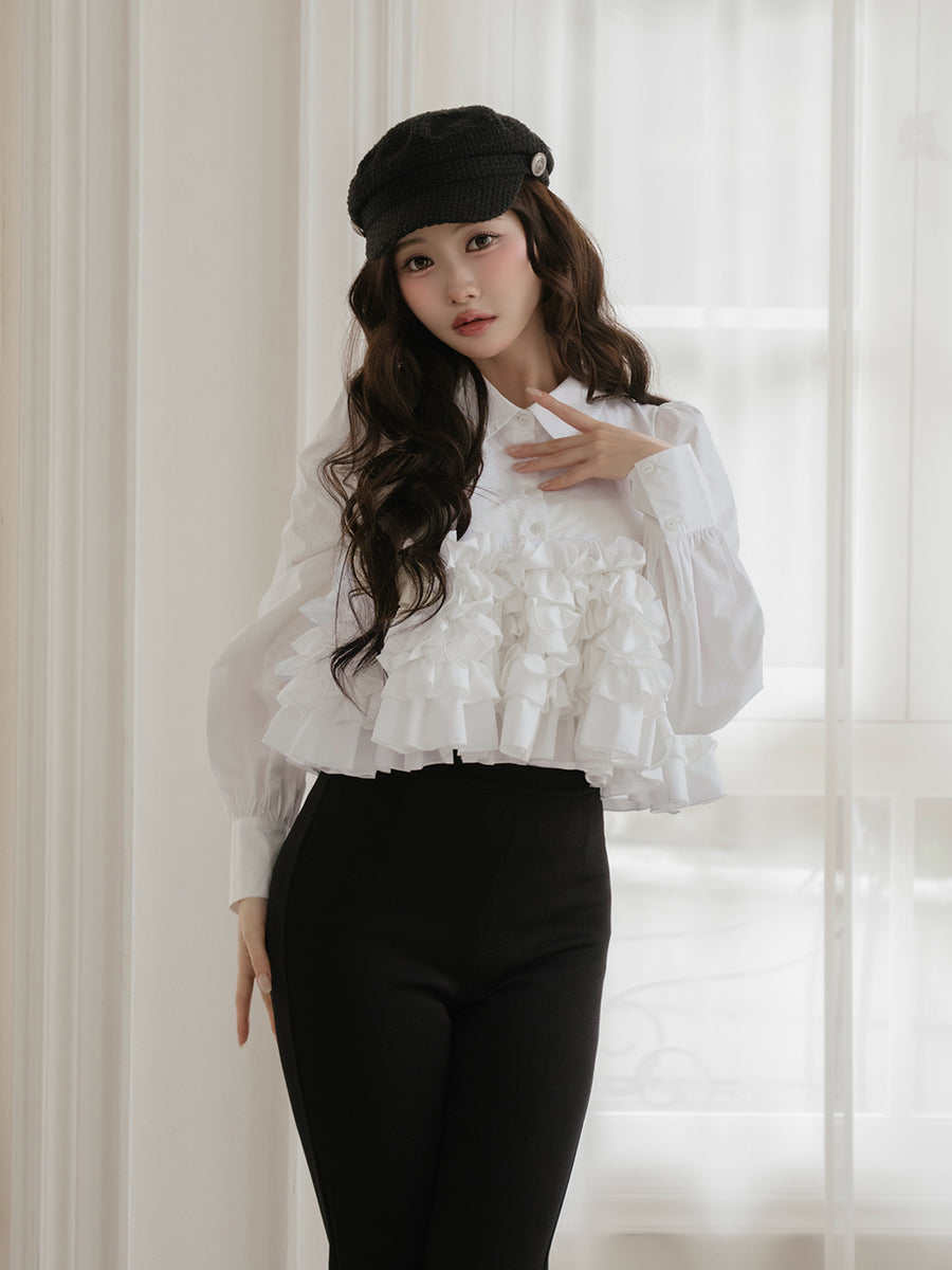 モデル：164cm（着用サイズ：FREE　着用カラー：WHT）