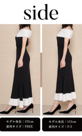 モデル：153cm（着用サイズ：F-S/FREE　着用カラー：BLK）