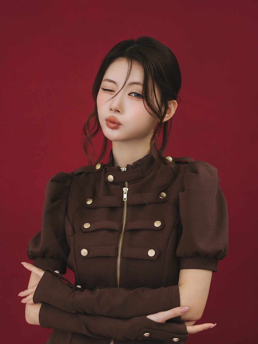モデル：164cm（着用サイズ：FREE　着用カラー：BRN）