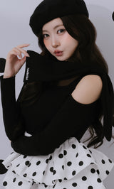 モデル：164cm（着用サイズ：FREE　着用カラー：DOT）