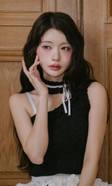 モデル：164cm（着用サイズ：FREE　着用カラー：BLK）