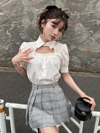 モデル：160cm（着用サイズ：FREE　着用カラー：WHT）