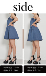 モデル：163cm（着用サイズ：FREE/F-L　着用カラー：BLU）