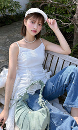 モデル：163cm（着用サイズ：FREE　着用カラー：WHT）