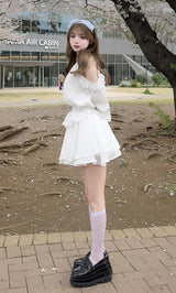 モデル：158cm（着用サイズ：FREE　着用カラー：WHT）