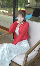 モデル：158cm（着用サイズ：FREE　着用カラー：WHT）