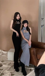 モデル：(左)160cm(右)155cm（着用サイズ：FREE　着用カラー：(左)BLK(右)SAX）