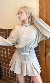 モデル：155cm（着用サイズ：FREE　着用カラー：GRY）