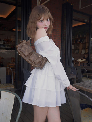 モデル：158cm（着用サイズ：FREE　着用カラー：WHT）