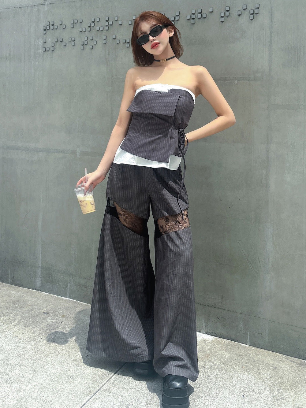 モデル：158cm（着用サイズ：S　着用カラー：GRY）