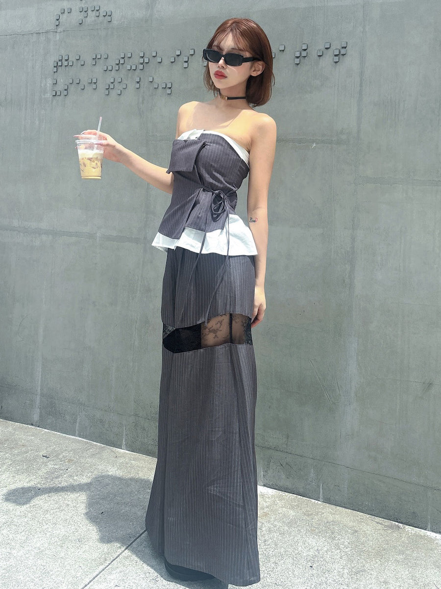 モデル：158cm（着用サイズ：FREE　着用カラー：GRY）