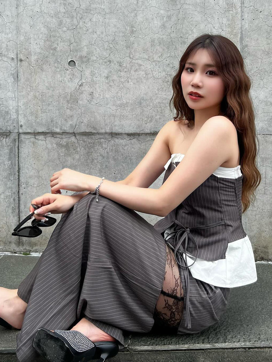 モデル：158cm（着用サイズ：FREE　着用カラー：GRY）