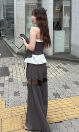 モデル：158cm（着用サイズ：FREE　着用カラー：GRY）