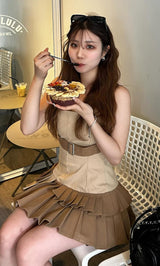 モデル：158cm（着用サイズ：FREE　着用カラー：BEG）