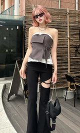 モデル：165cm（着用サイズ：FREE　着用カラー：GRY）