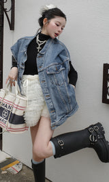 モデル：160cm（着用サイズ：M　着用カラー：BLK）