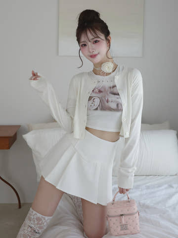 モデル：158cm（着用サイズ：FREE　着用カラー：WHT）