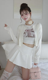 モデル：158cm（着用サイズ：FREE　着用カラー：WHT）