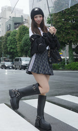 モデル：158cm（着用サイズ：S　着用カラー：GRN）