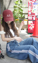 モデル：158cm（着用サイズ：S　着用カラー：BLU）