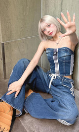 リメイクライクワイドデニムパンツ