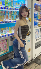 モデル：158cm（着用サイズ：S　着用カラー：BLU）