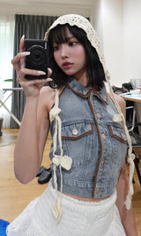 モデル：163cm（着用サイズ：FREE　着用カラー：BLU）