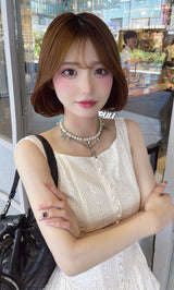 モデル：158cm（着用サイズ：FREE　着用カラー：WHT）