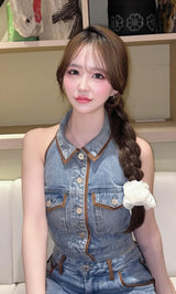 モデル：157cm（着用サイズ：FREE　着用カラー：BLU）